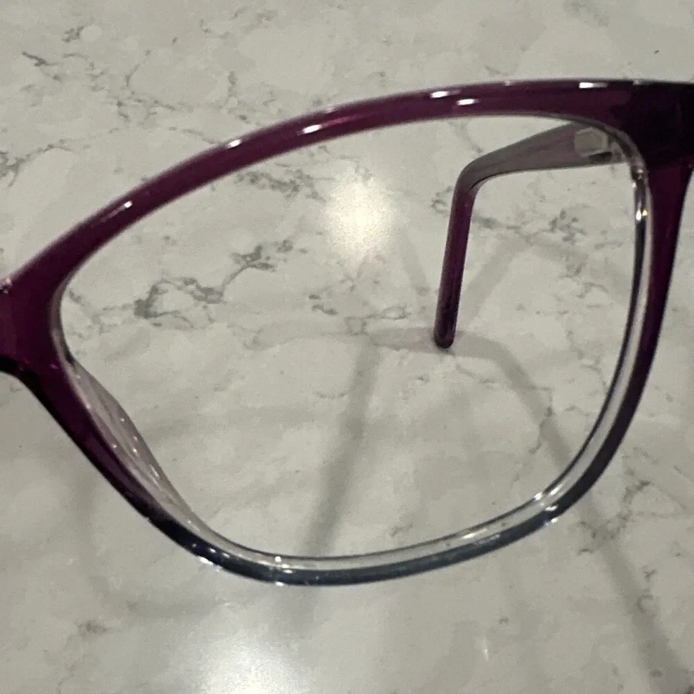 ClearVision SAD-16 Women’s Purple Cat Eye Full Rim Plastic Frame 54-16-140